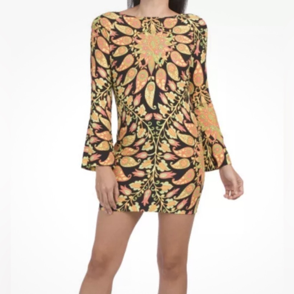 Zara open back retro dress, XS